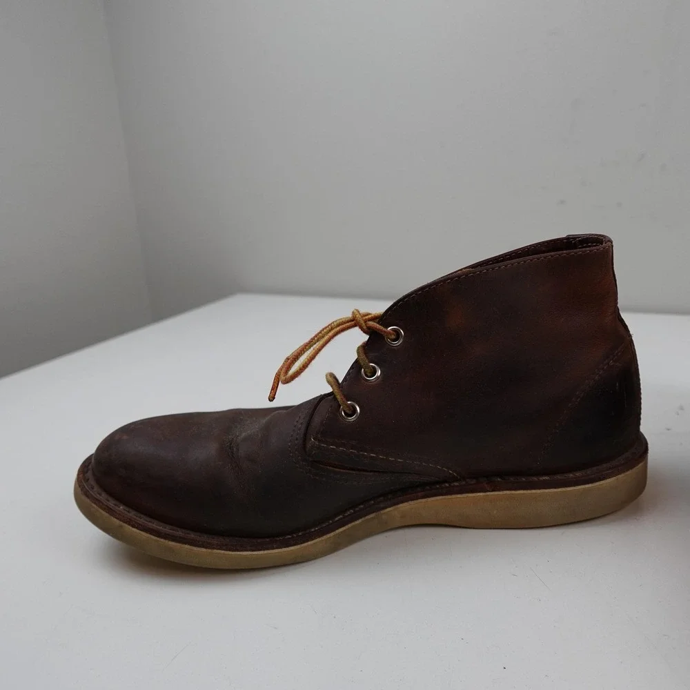 Red Wing Chukka Boots Shoes 3137 Boots Mens Size 11 D Brown Leather Work USA